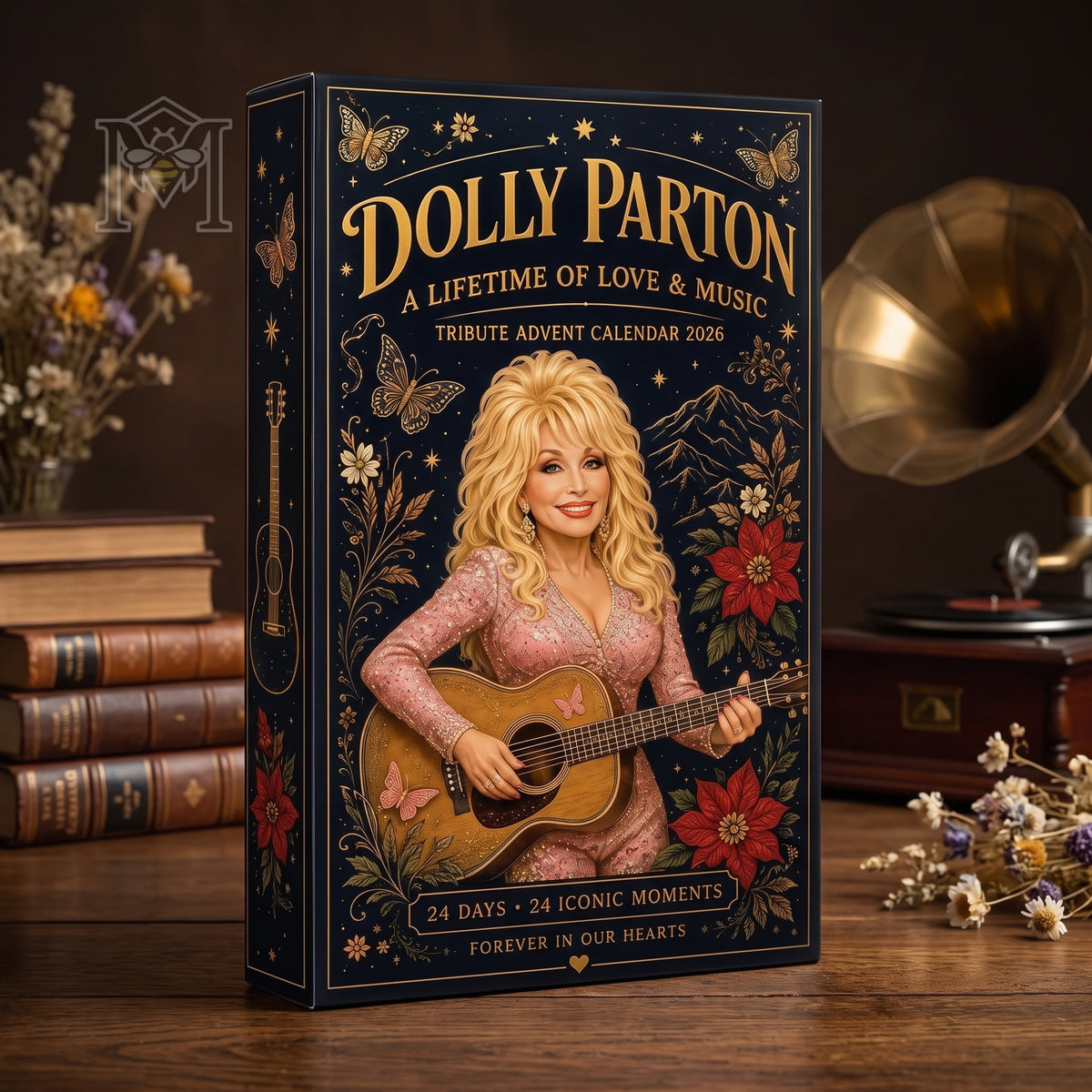 Dolly Parton Tribute Advent Calendar 2026 | 24 Iconic Moments Collectible Charms Set