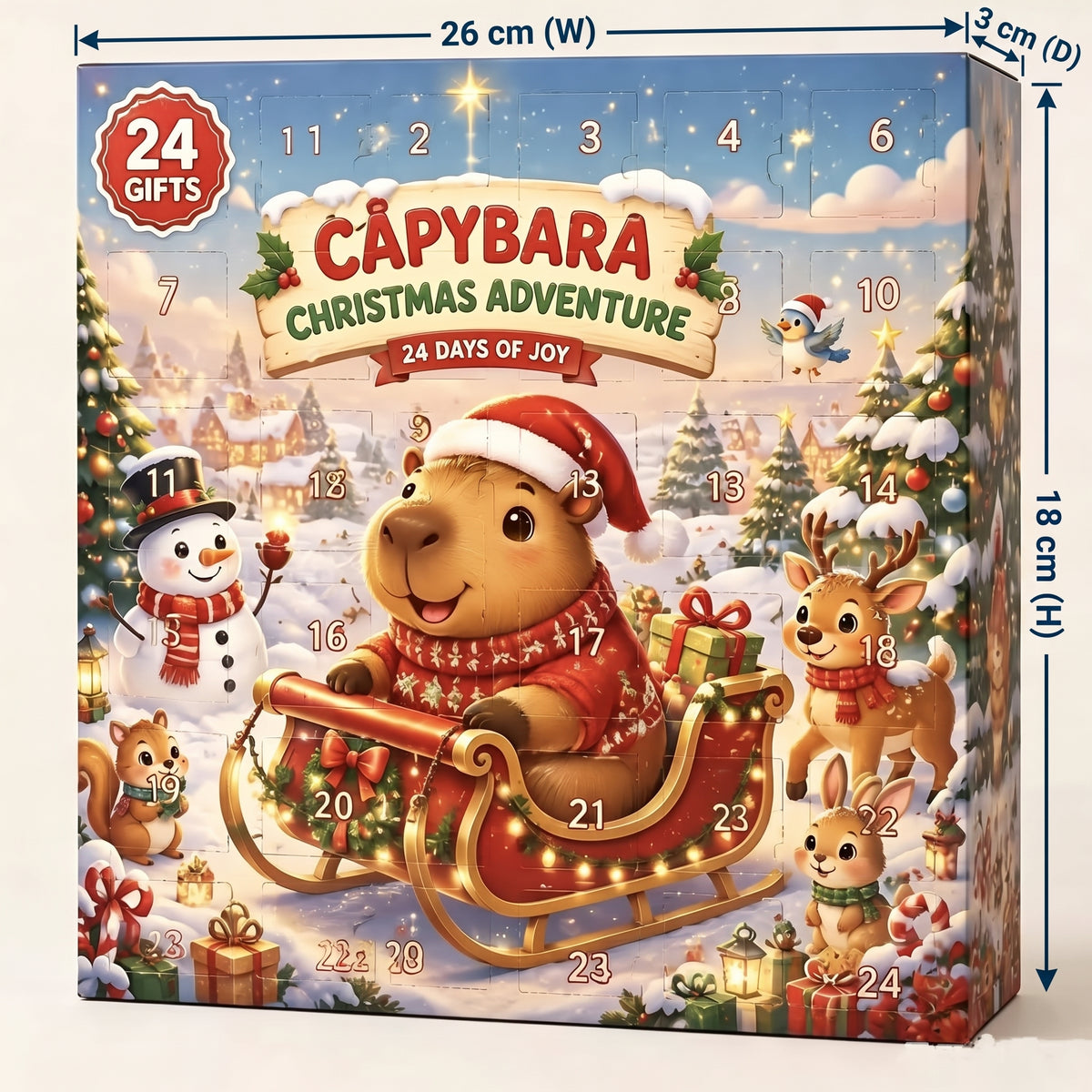 Capybara Christmas Advent Calendar 2026