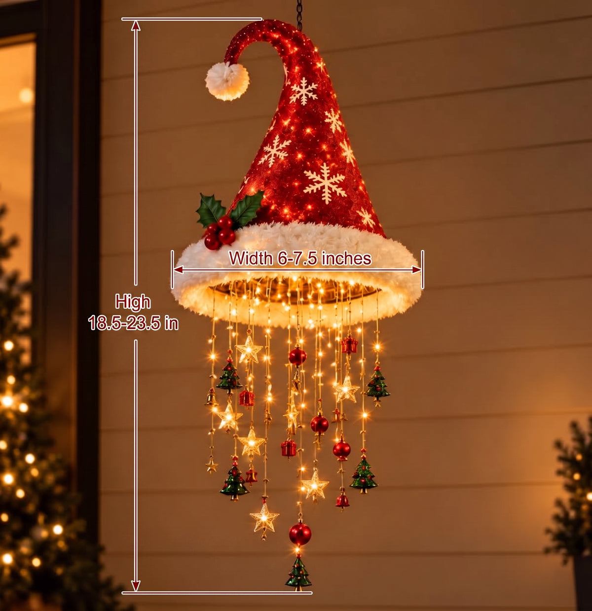 The Enchanted Christmas Bell Chandelier™ – Glowing Holiday Starlight Mobile