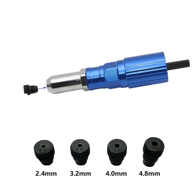 Cordless Rivet Gun Drill Attachment Kit
