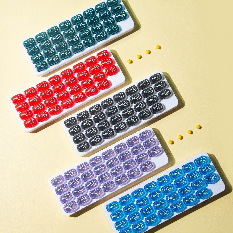 31-Day Detachable Monthly Pill Organizer