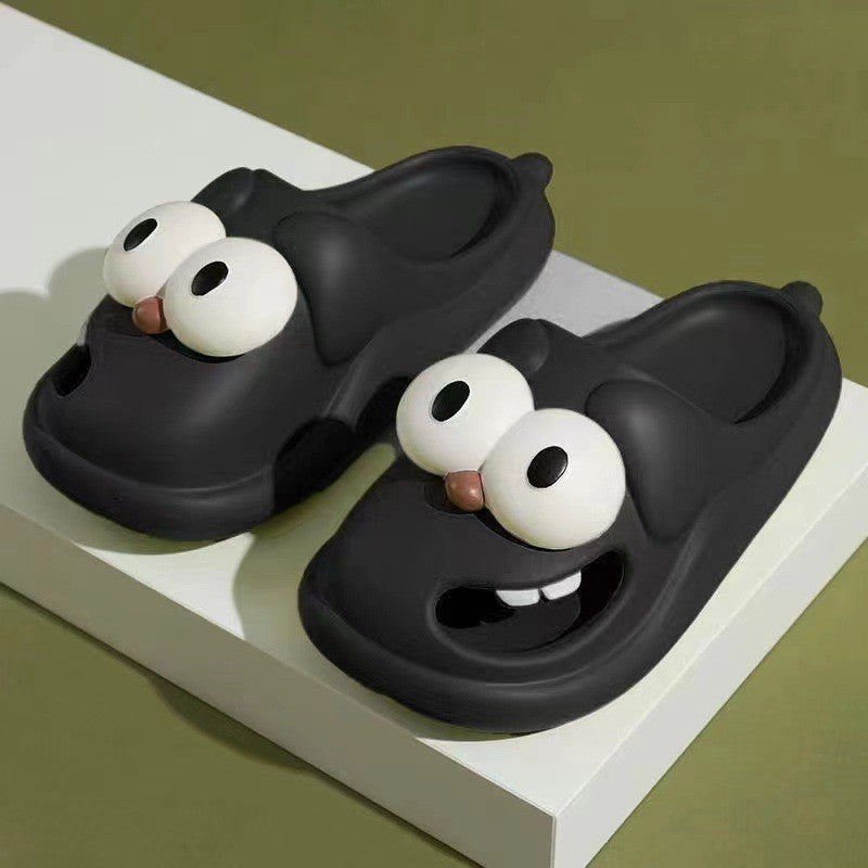 Funny 3D Dog Tongue Slides | Soft EVA House Slippers for Couples & Friends