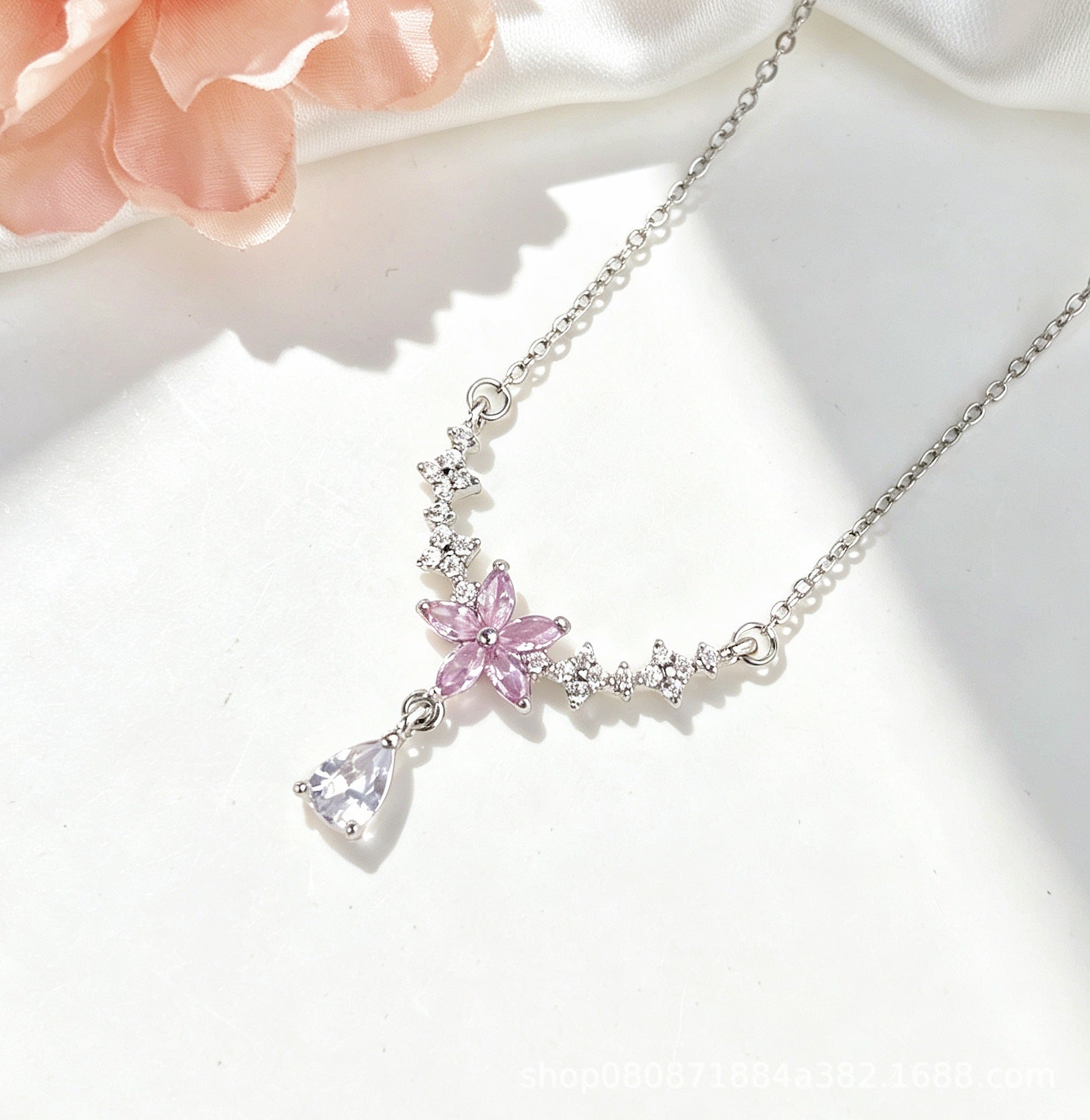 Bridgerton Inspired Floral Necklace