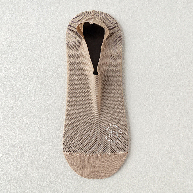 3-Pair Invisible Grip Socks Pack Breathable | Low-Cut | Anti-Slip | Sweat-Absorbing