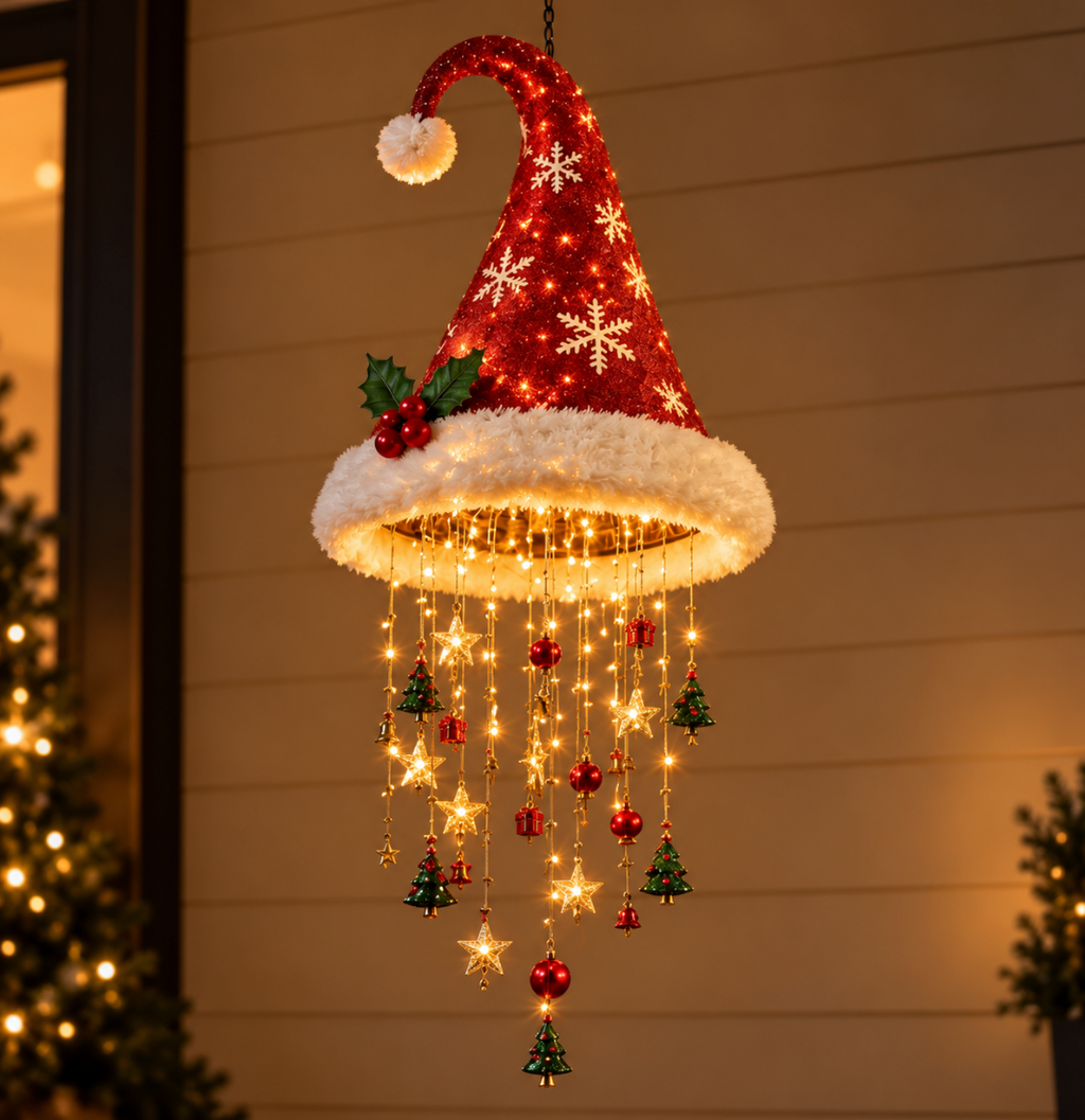 The Enchanted Christmas Bell Chandelier™ – Glowing Holiday Starlight Mobile