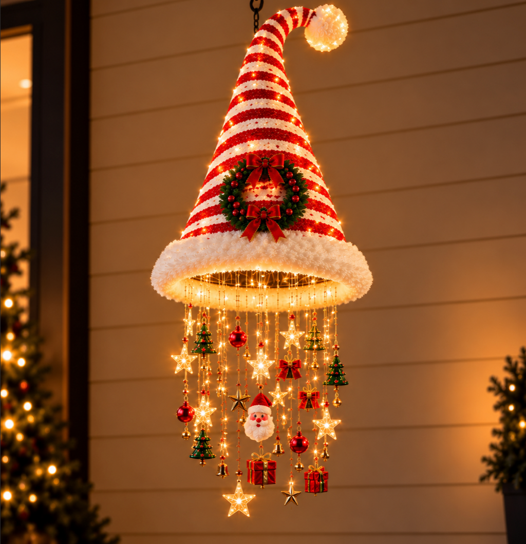 The Enchanted Christmas Bell Chandelier™ – Glowing Holiday Starlight Mobile