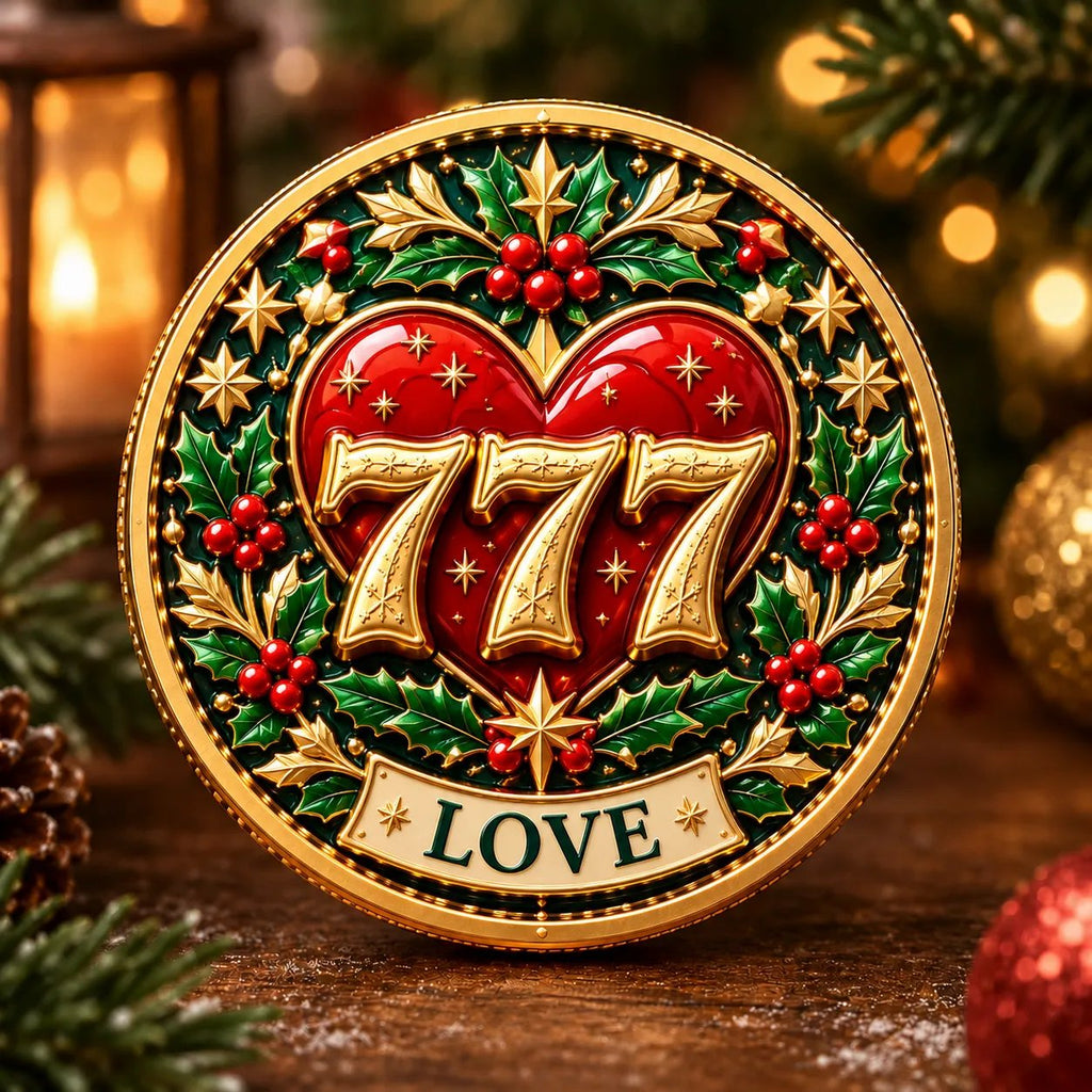 Lucky 777 Christmas Blessing Coin — Holiday Collectible Keepsake  - image 7