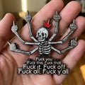 Fuck Skull Enamel Pin