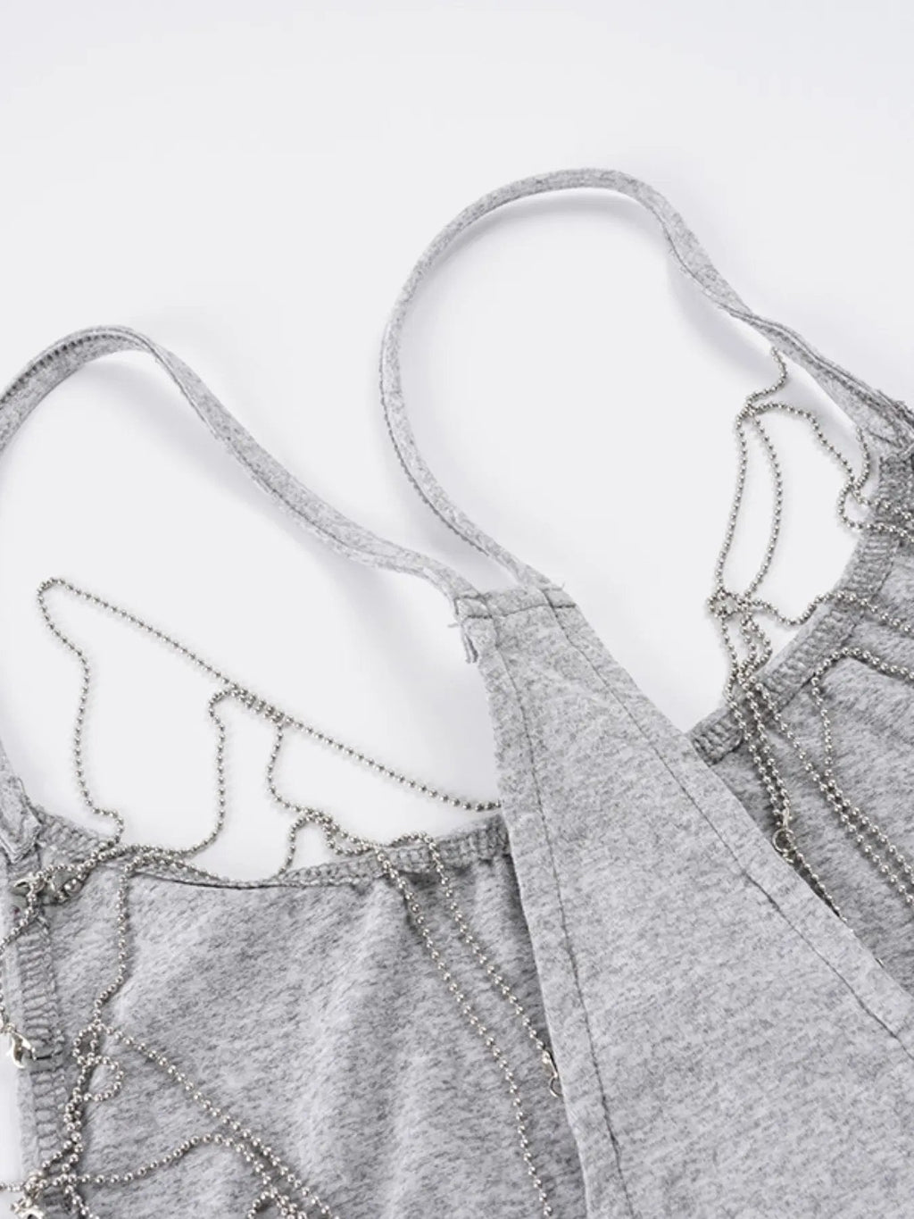Backless Chain Halter Camisole Top for Y2K Party Outfits