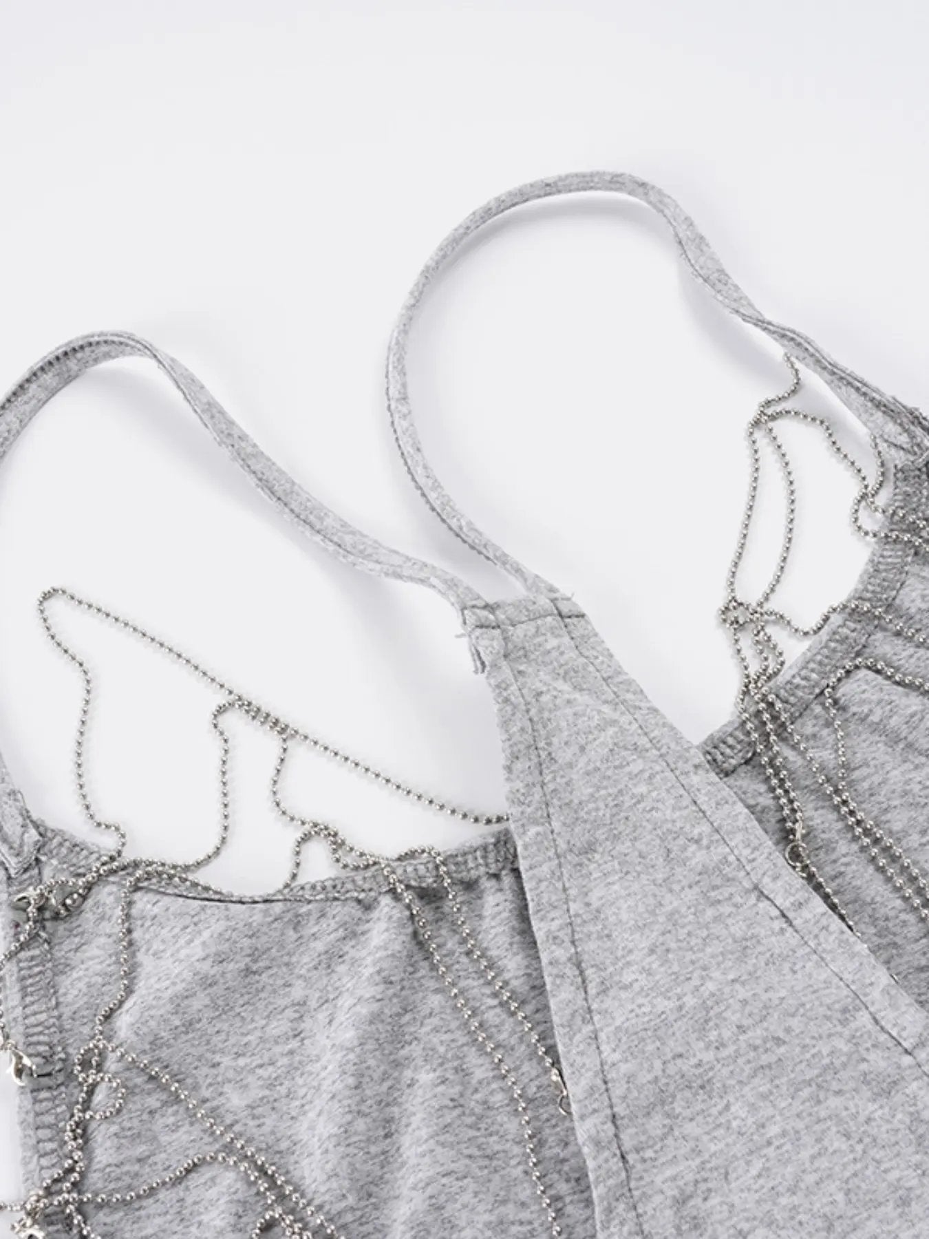 Backless Chain Halter Camisole Top for Y2K Party Outfits