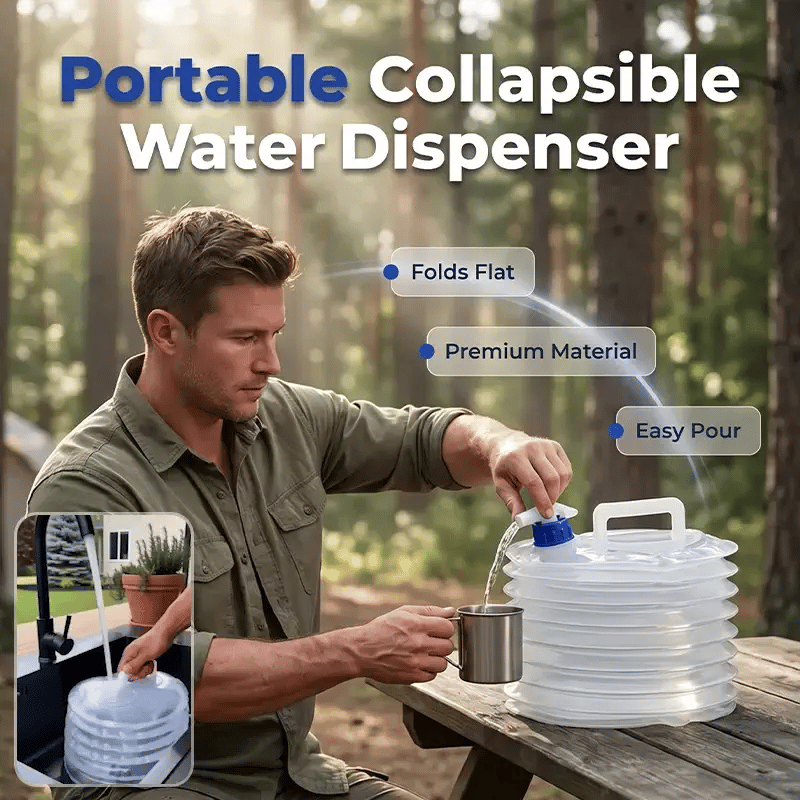 Collapsible Water Container with Spigot