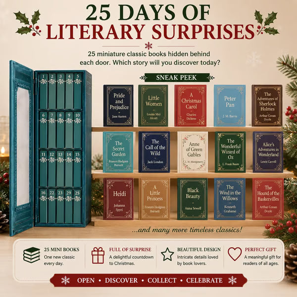 25 Miniature Classics Book Advent Calendar – The Ultimate Holiday Countdown for Book Lovers
