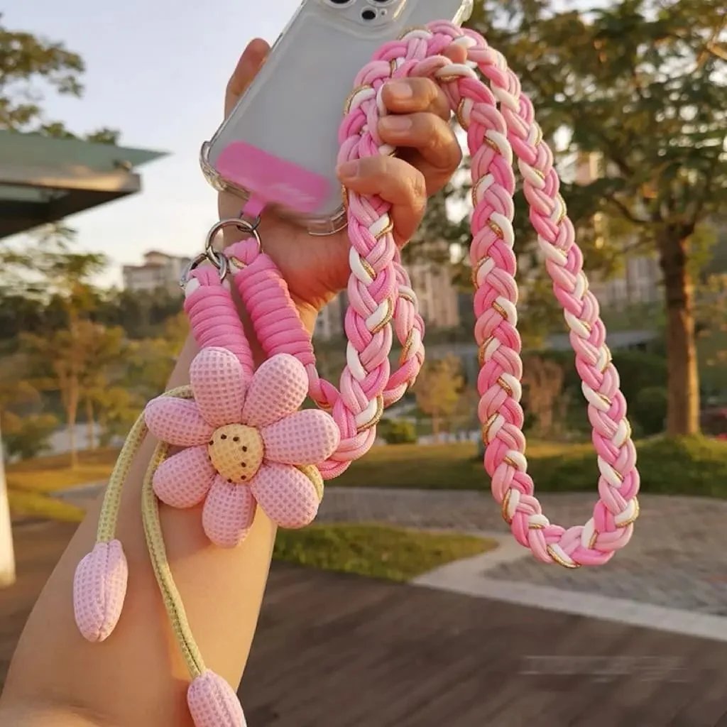 Cute Floral Phone Crossbody Lanyard – Hands-Free & Stylish!