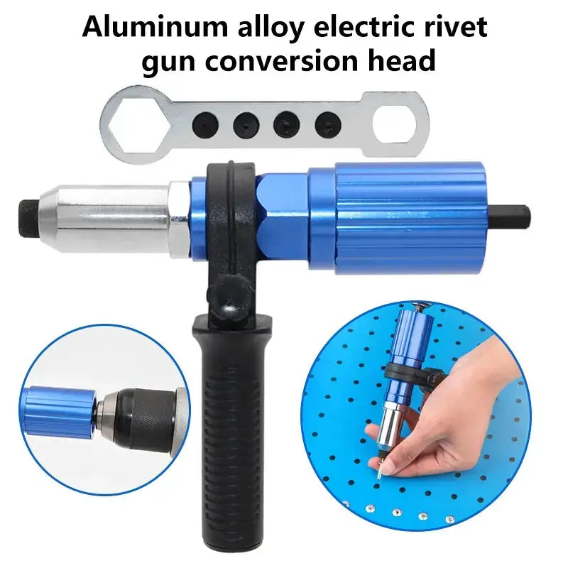 Cordless Rivet Gun Drill Attachment Kit