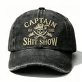 Captain Of The Shit Show Embroidery Adjustable Cap
