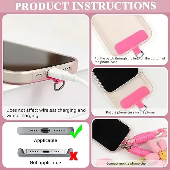 Cute Floral Phone Crossbody Lanyard – Hands-Free & Stylish!