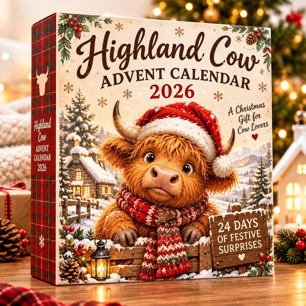 🎄 Highland Cow Advent Calendar 2026 – 24 Days of Festive Surprises