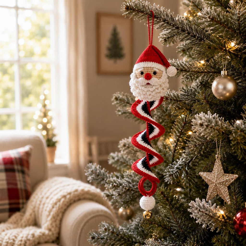 Crochet Snowman Spiral Ornament DIY Kit