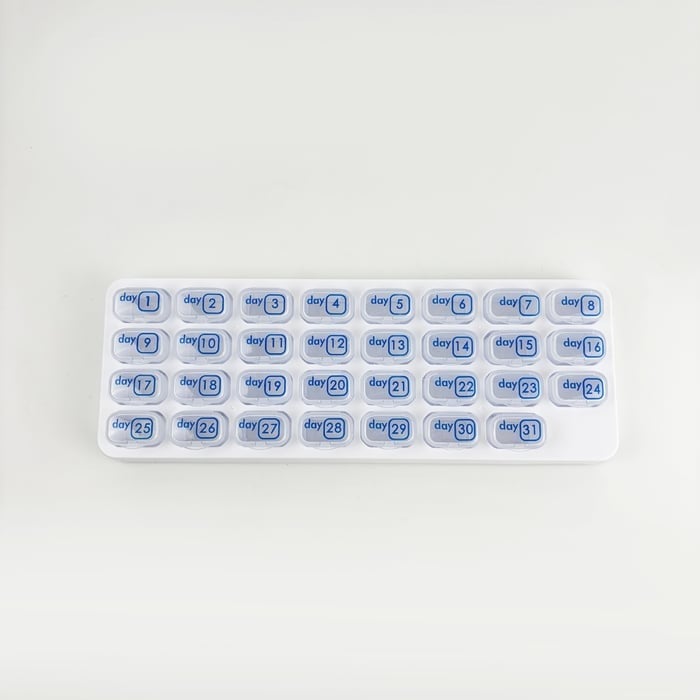 31-Day Detachable Monthly Pill Organizer