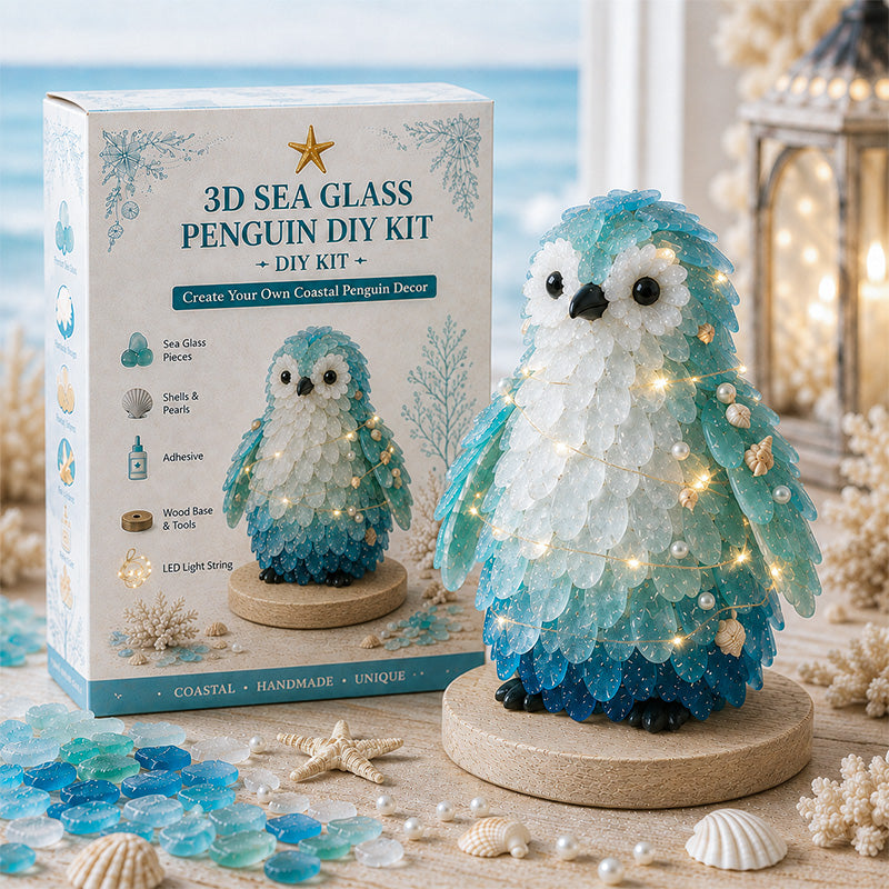 DIY 3D Sea Glass Art Kit – Coastal & Christmas Collection