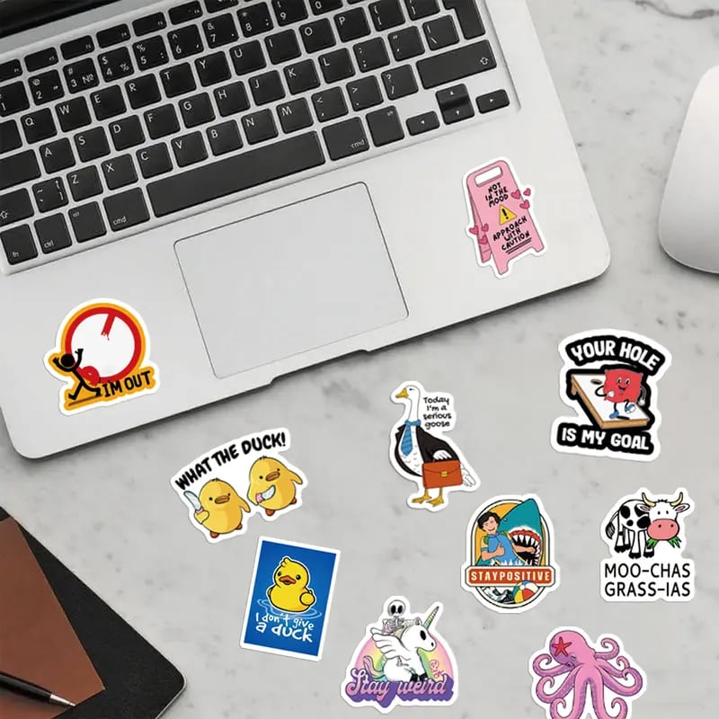 130PCS Funny Saying Sticker Pack - Snarky