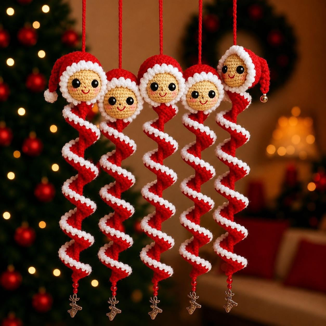 Crochet Snowman Spiral Ornament DIY Kit