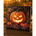 Framed Jack-o'-Lantern Halloween Pearl Art DIY Kit