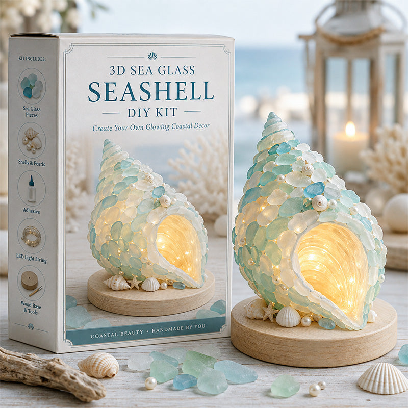 DIY 3D Sea Glass Art Kit – Coastal & Christmas Collection