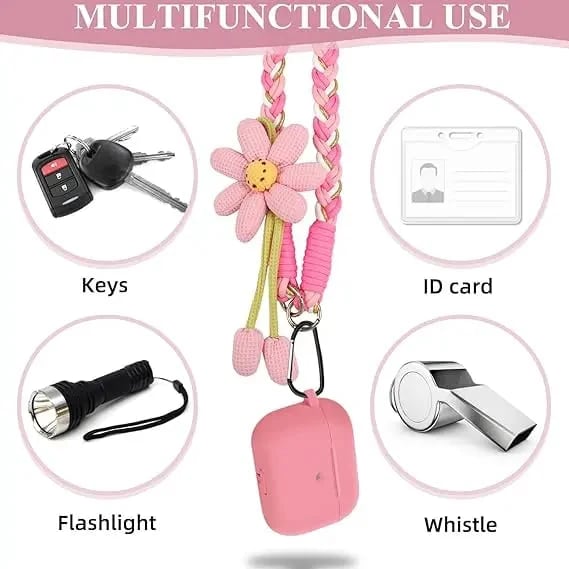 Cute Floral Phone Crossbody Lanyard – Hands-Free & Stylish!
