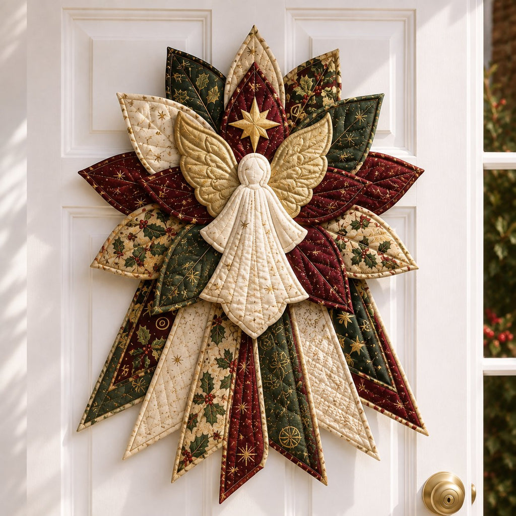 Holiday Celebration 50% OFF  – Festive Quilted Christmas Door Hanging DIY Sewing Kit