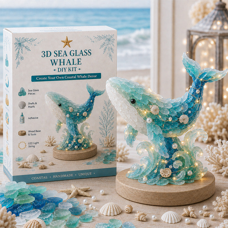 DIY 3D Sea Glass Art Kit – Coastal & Christmas Collection