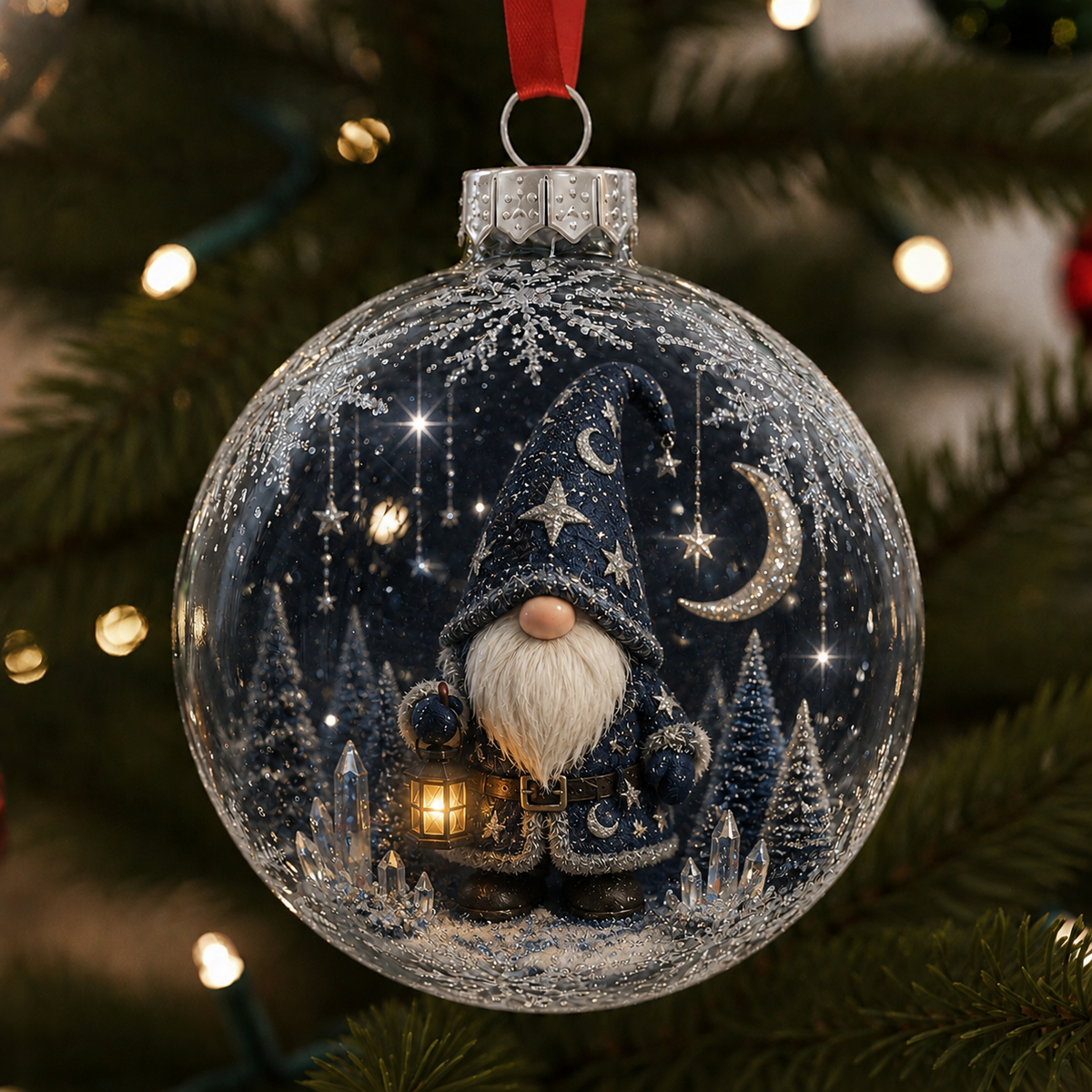 Christmas Gnome Miniature World Ornament Collection