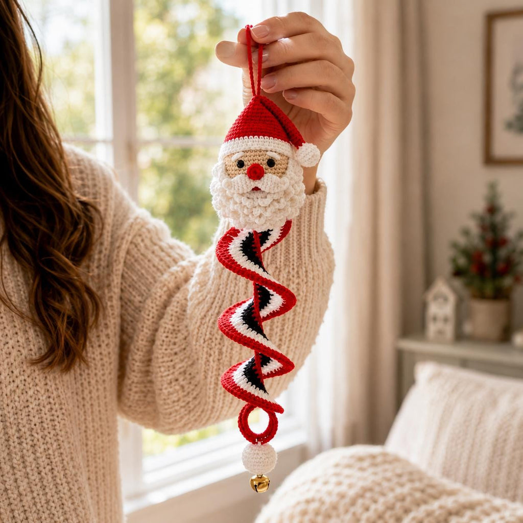 Crochet Snowman Spiral Ornament DIY Kit