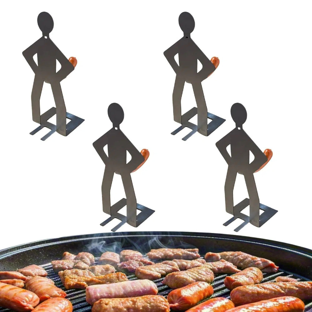 Funny Stainless Steel BBQ Sausage Holder