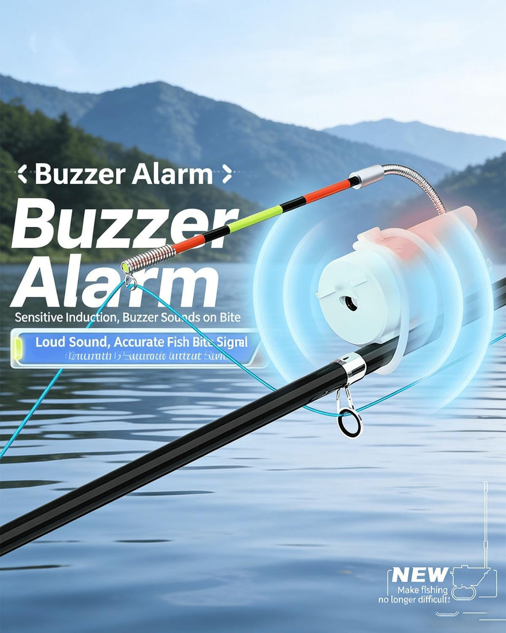 Electronic Fishing Bite Alarm | LED Night Fishing Indicator & Buzzer