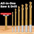 6PCS Titanium-Plated High-Speed Steel Drill Bits Set