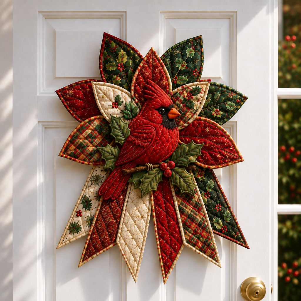 Holiday Celebration 50% OFF  – Festive Quilted Christmas Door Hanging DIY Sewing Kit