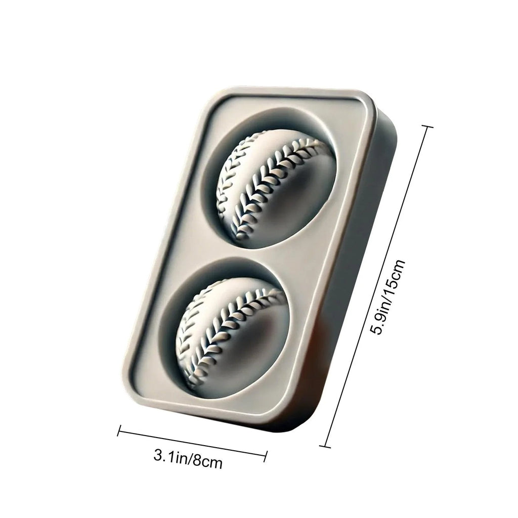 Baseball Ice Mold – Slow‑Melting Silicone Sphere Tray for Whiskey, Cocktails & More