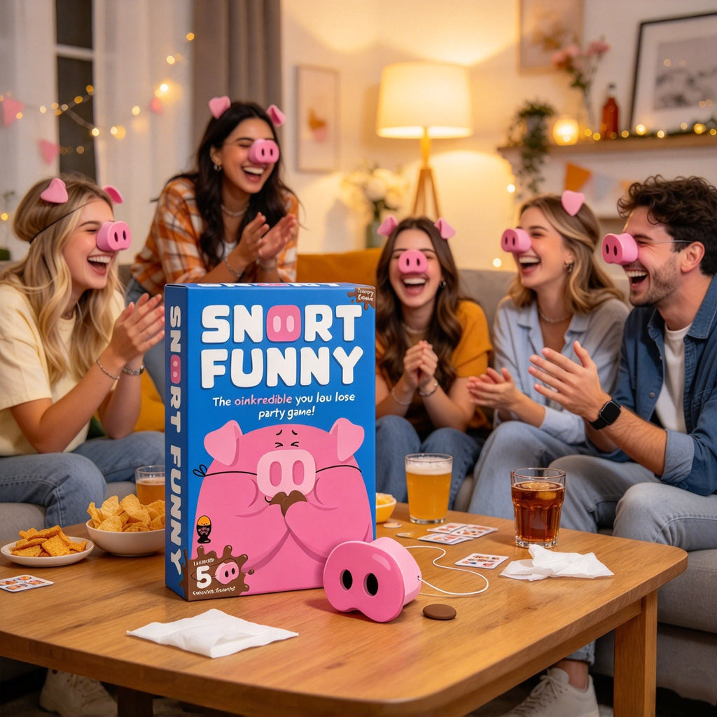Snort Funny Party Game – The Laugh-You-Lose Game for Family and Friends