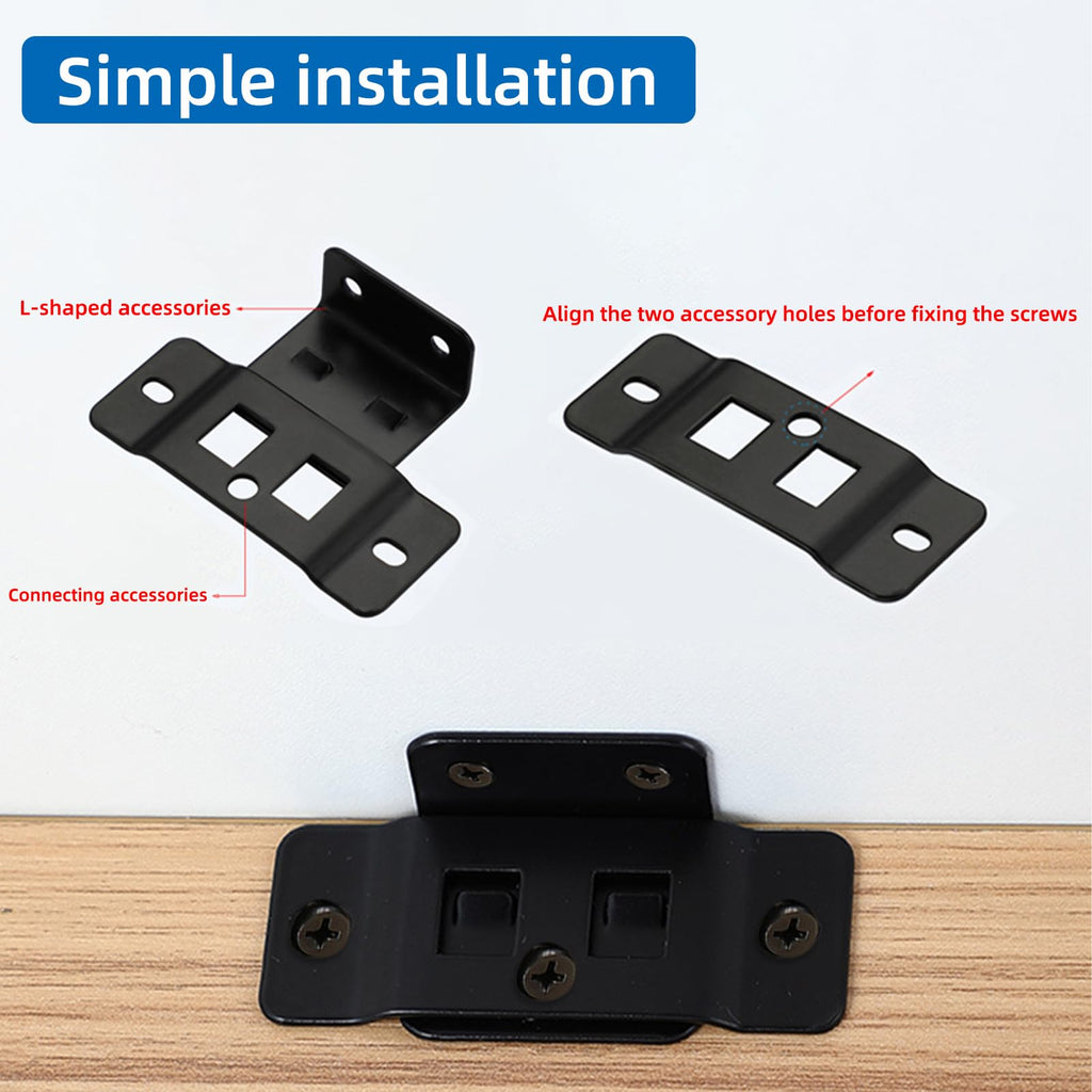 2-in-1 Heavy Duty Bed Frame Brackets and Furniture Connectors