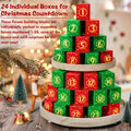 2026 Christmas Flower Bouquet Advent Calendar | 24-Day Countdown Building Blocks Gift Box, 24 Unique Flowers 3D Puzzle Toy Set,