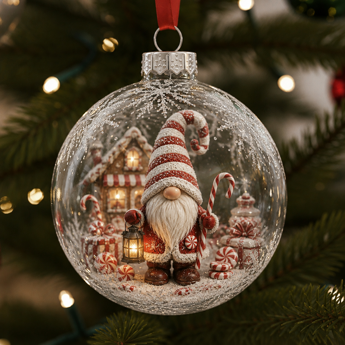 Christmas Gnome Miniature World Ornament Collection