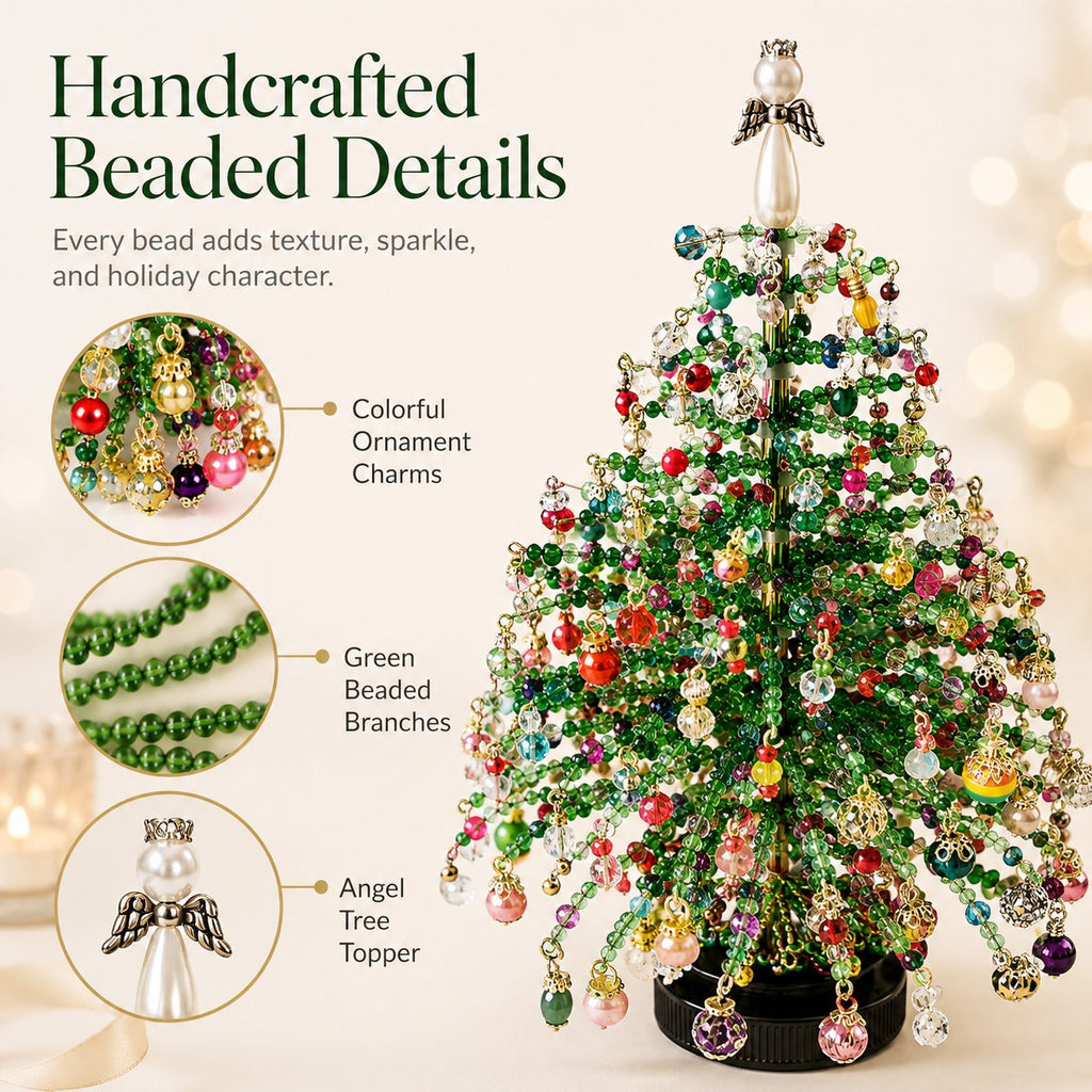 HOT SALE 49% OFFDIY Beaded Christmas Tree Kit – Create Your Own Sparkling Holiday Decoration