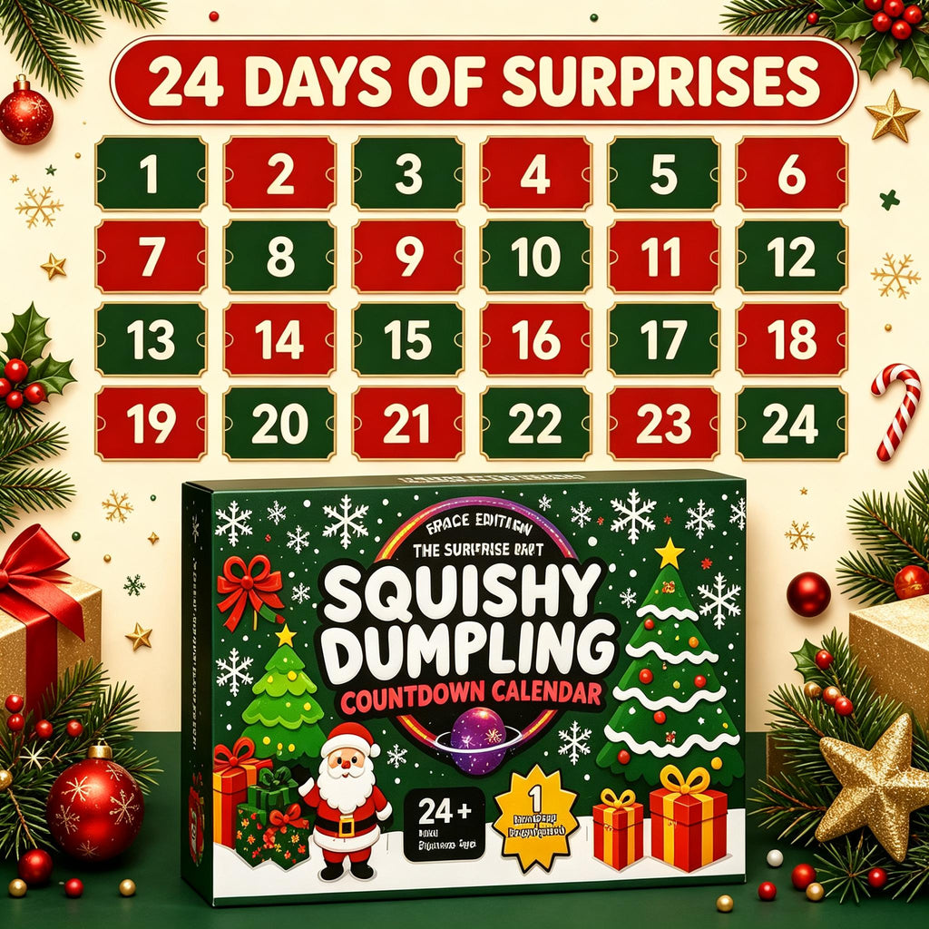 2026 Christmas Squishy Advent Calendar – 24 Days Holiday Countdown Blind Box Squeeze Toys for Kids & Adults