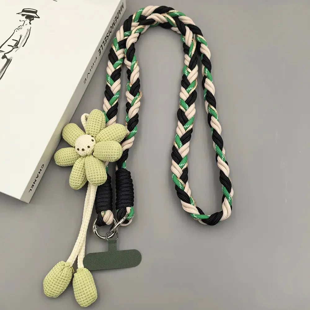 Cute Floral Phone Crossbody Lanyard – Hands-Free & Stylish!