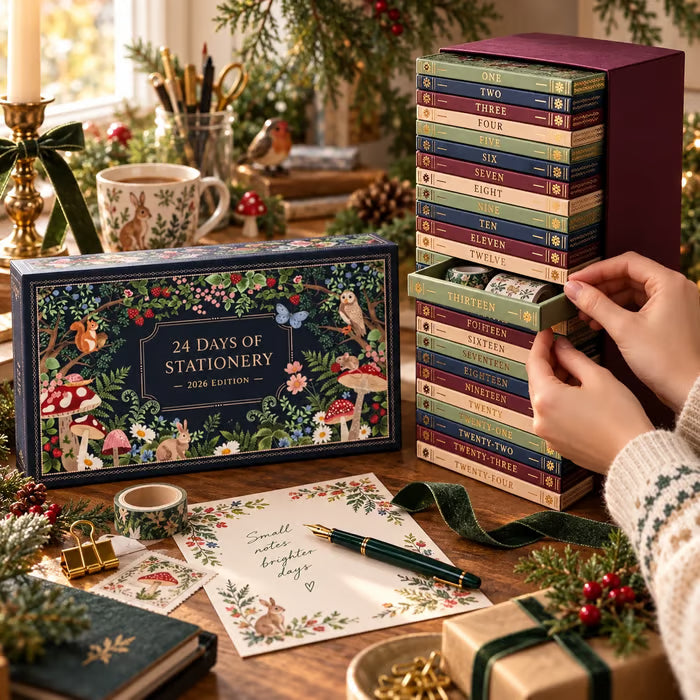2026 Stationery Advent Calendar – 24 Days of Creative Surprises for Journaling & Writing Lovers