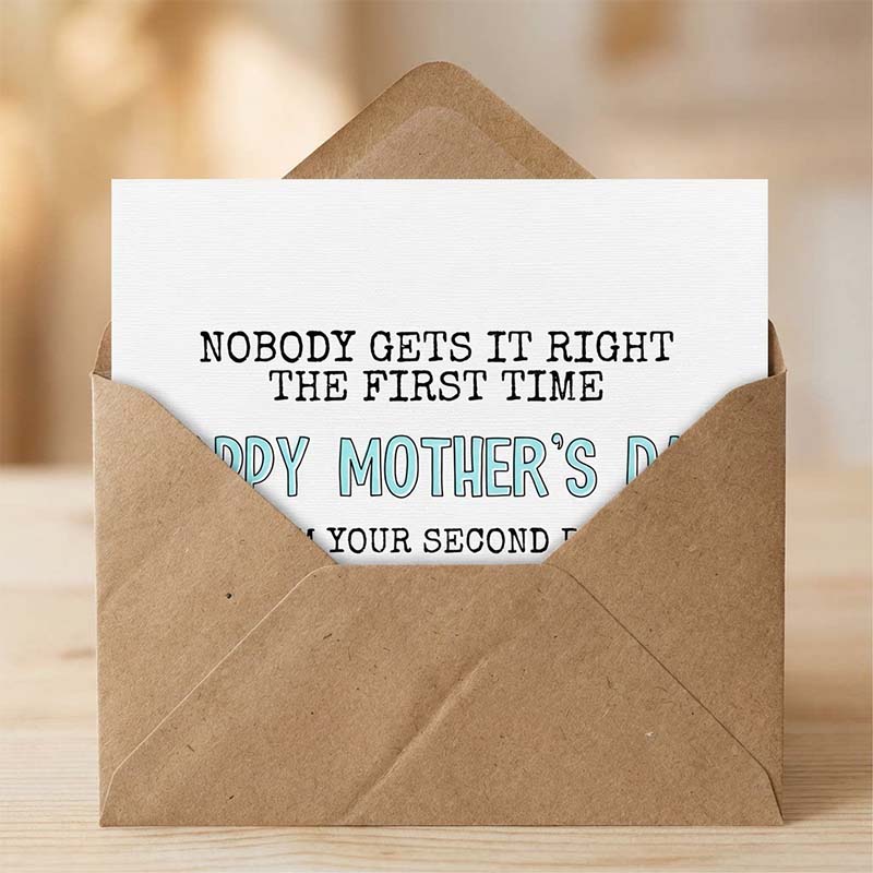Funny Mother's Day Card from Second Born