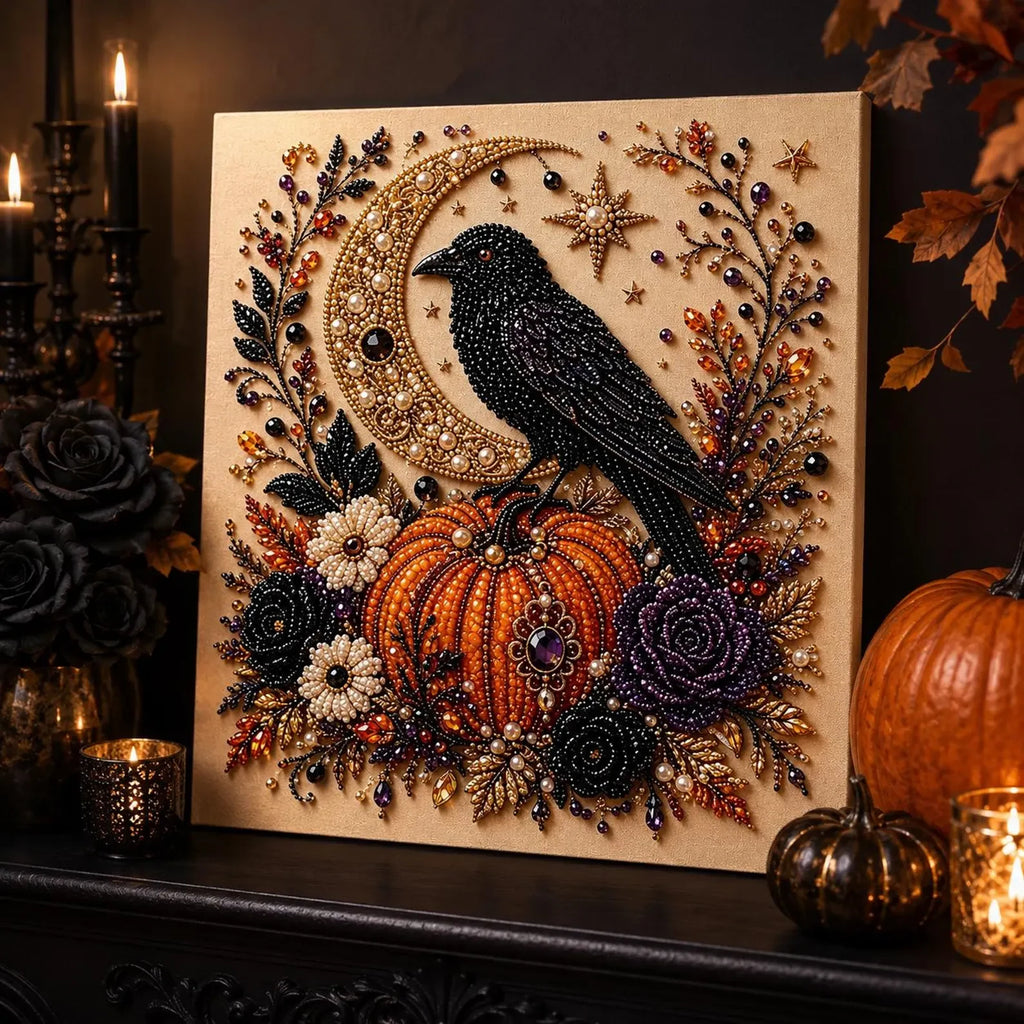 Halloween Pearl Art DIY Kit - Crow