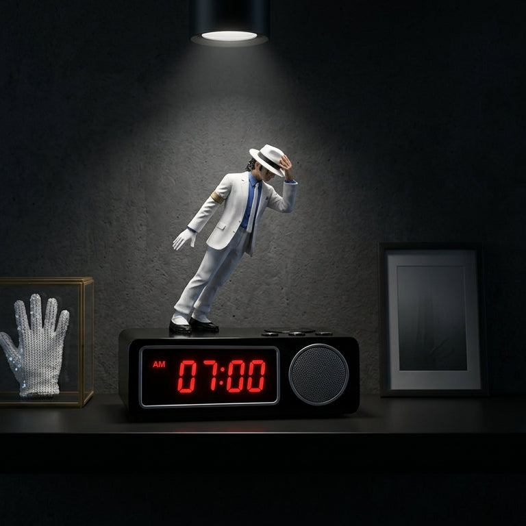 The King of Pop "Smooth Criminal" 45° Lean Collector's Alarm Clock