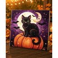 Framed Halloween Black Cat Pearl Art DIY Kit